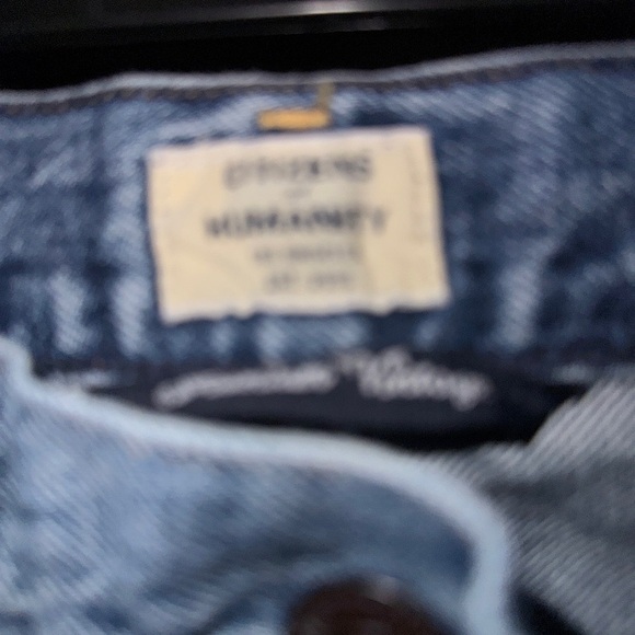 Women's Blue Jeans with ruffle leg. Size 28. - Picture 2 of 5